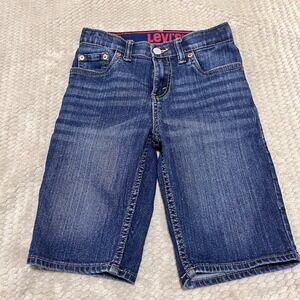 Levi's Boys Denim‎ Jean Blue Jean Shorts Adjustable Waist Size 10